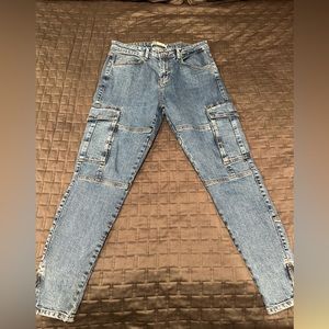 Mens Zara skinny zip jeans